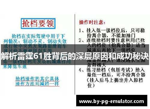 解析雷霆61胜背后的深层原因和成功秘诀